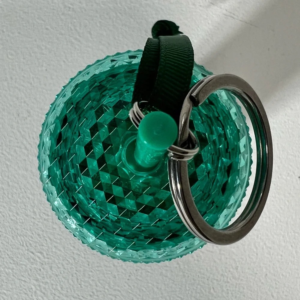 Starbucks Cold Cup Keychain & Ornament Ombre Teal Gradient Textured Tumbler Cup